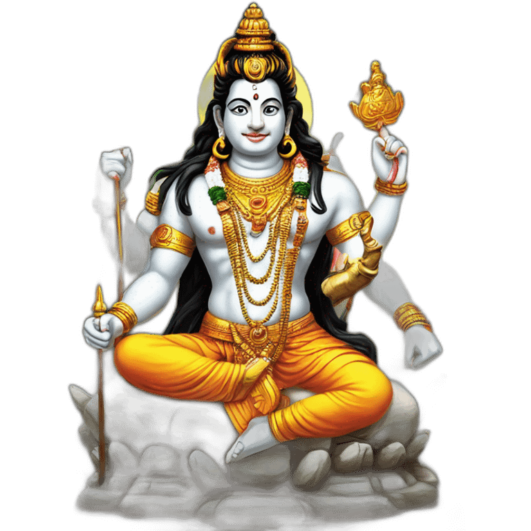 Lord shiv sitting on Nandi ji emoji