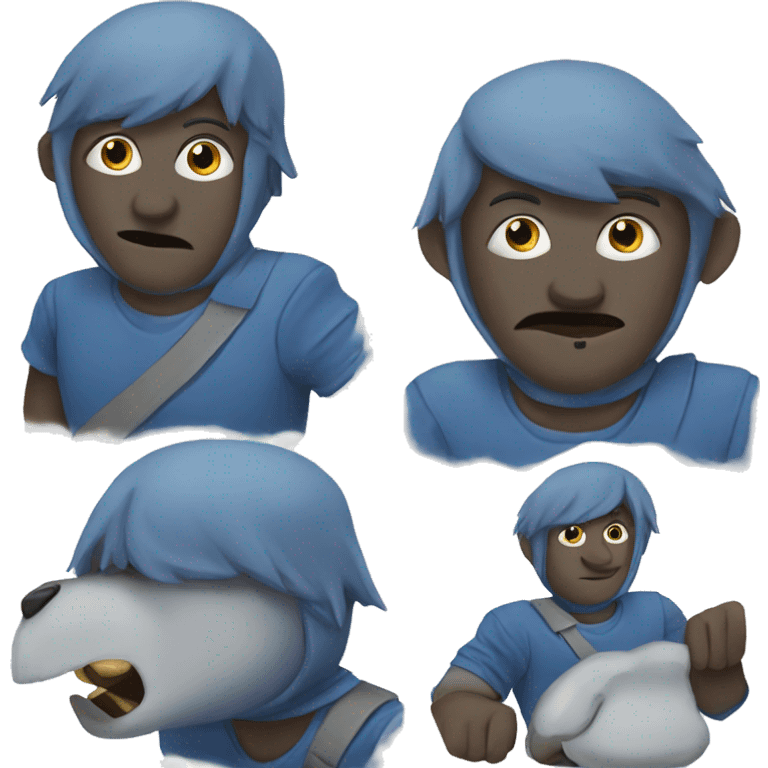 Blue Gringe  emoji