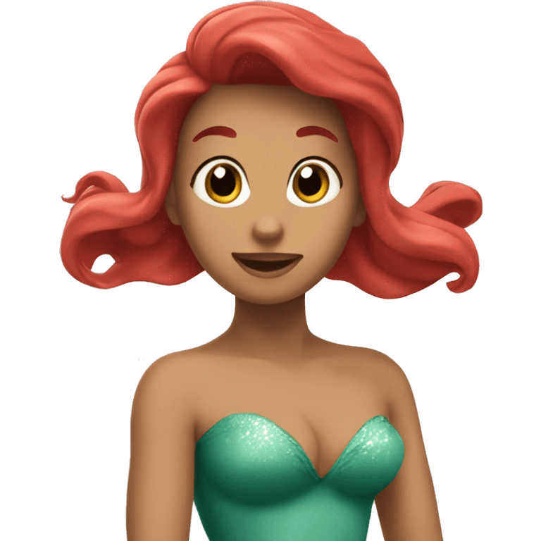 Ariel qui nage  emoji