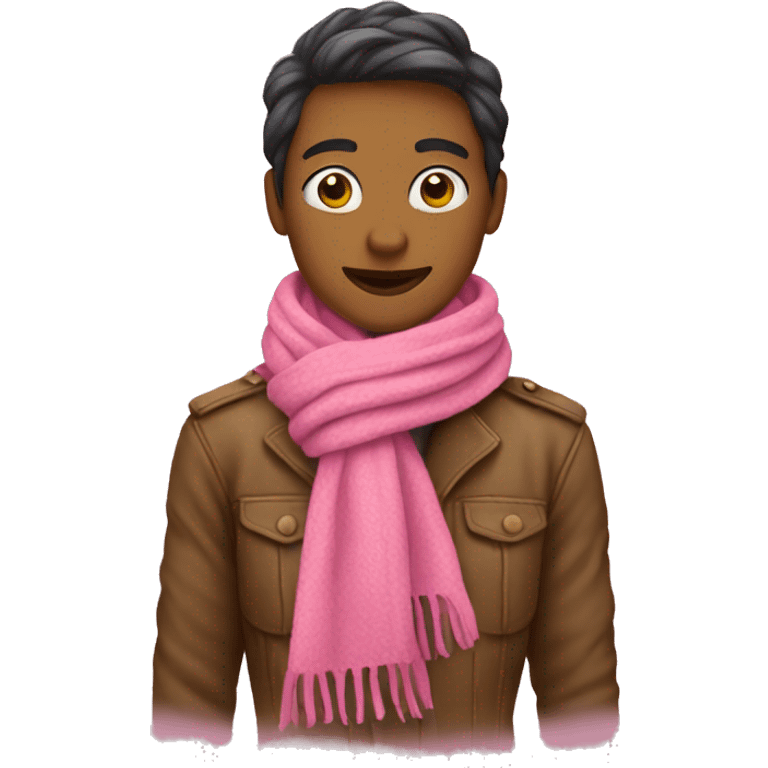 Pink scarf emoji