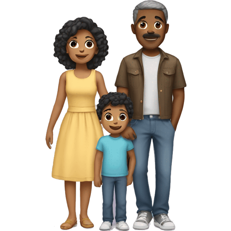 Mixed family  emoji