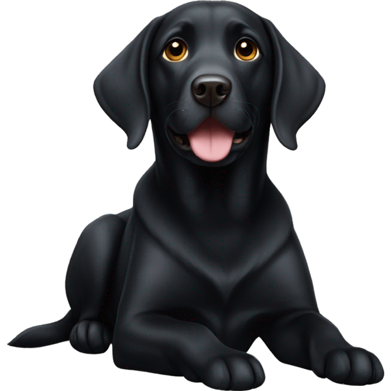 Black lab emoji