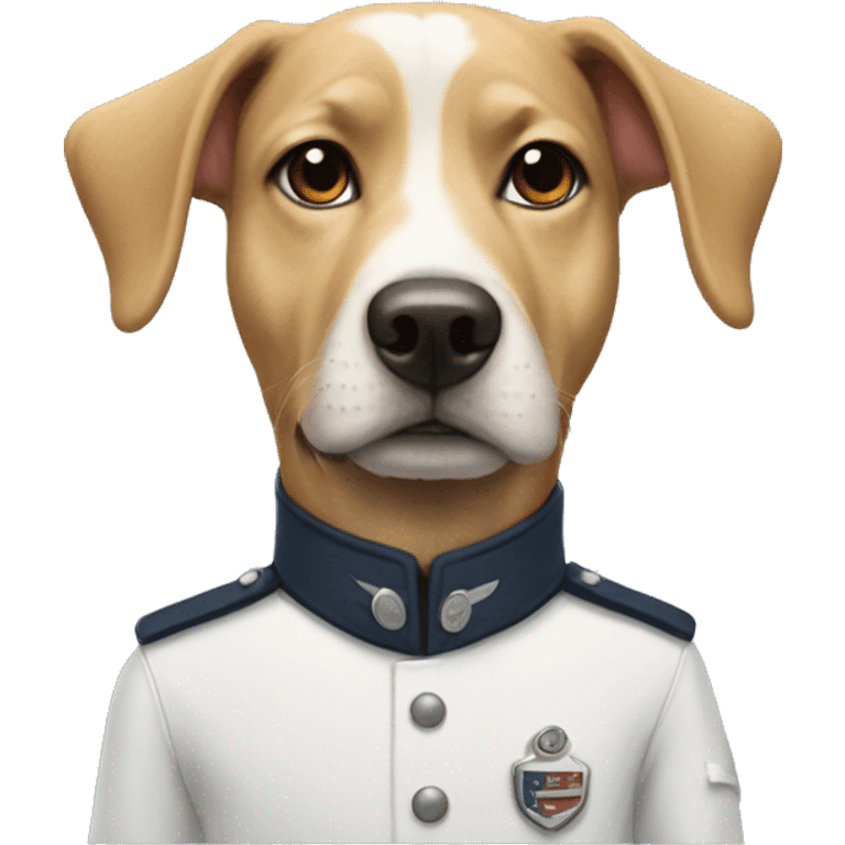 Adol h as a dog in uniform  emoji