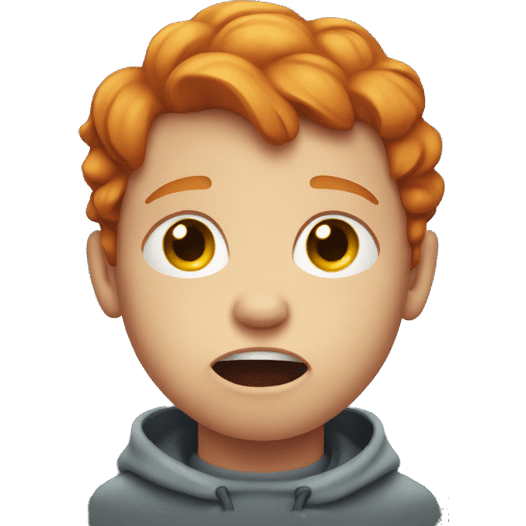 Ginger kid crying  emoji