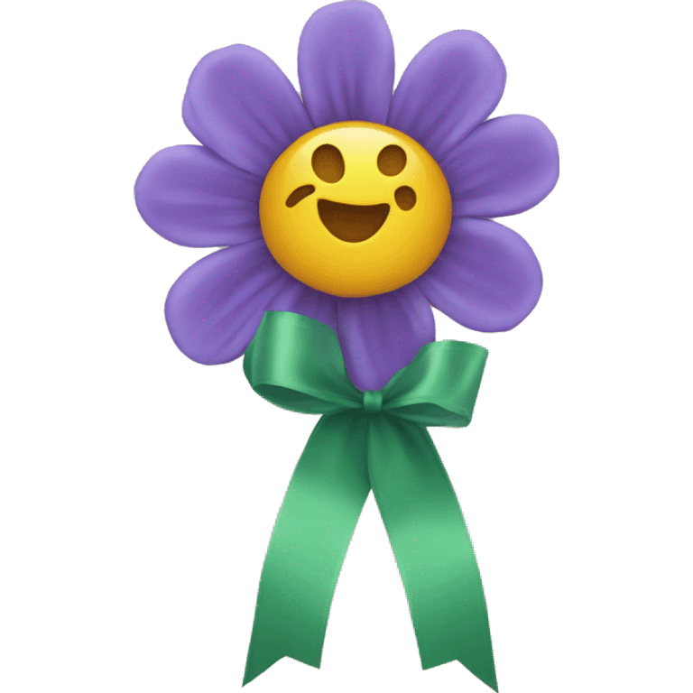 flower with ribbon emoji