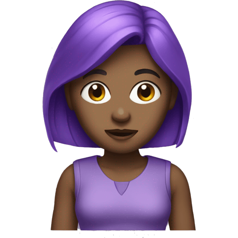 purple girl work emoji