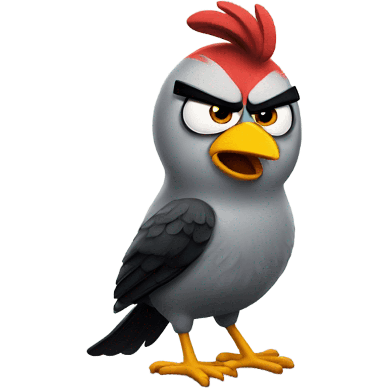 Angry bird emoji