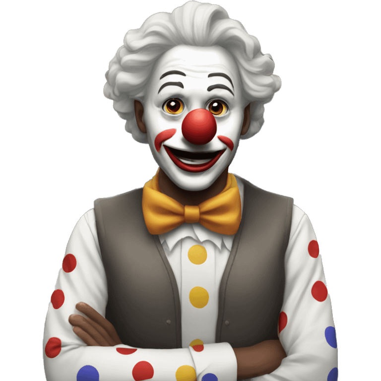 Clown in a dispatch center emoji