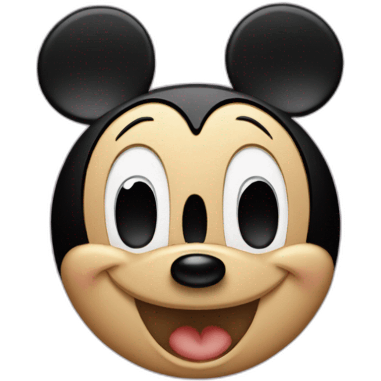 Mickey mouse in love emoji