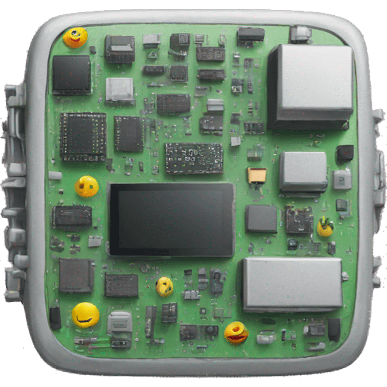 a disassembled electronic item emoji