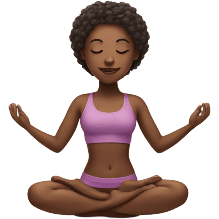 yoga girl  emoji