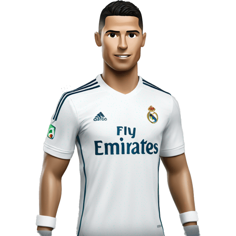 Ronaldo in Real Madrid kit emoji