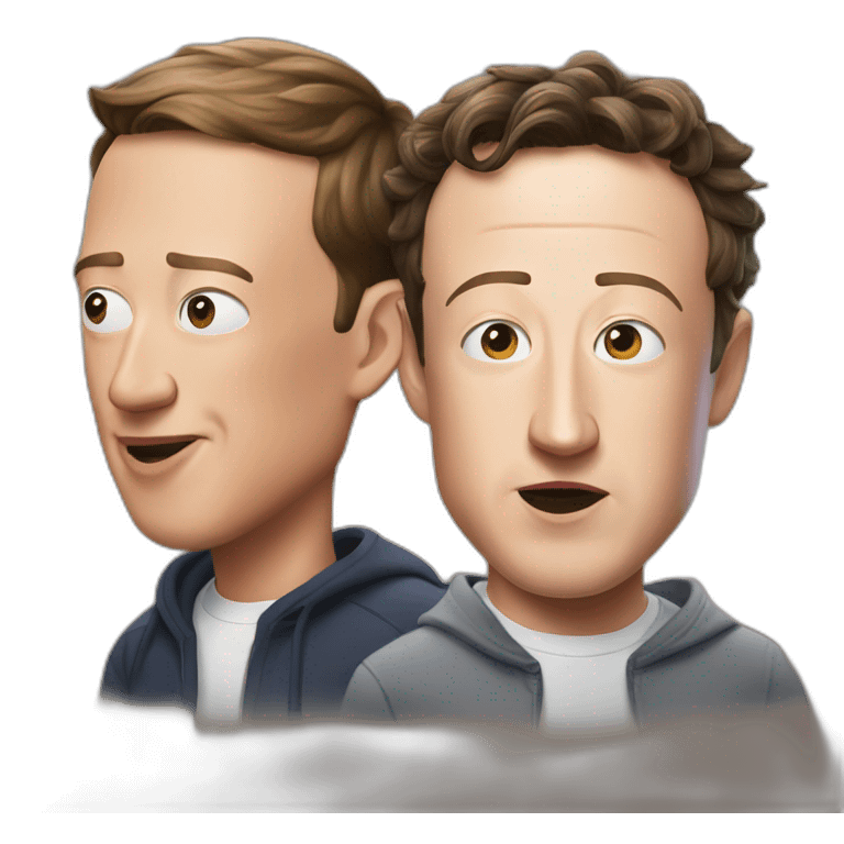 Zuckerberg and Musk attack each other emoji