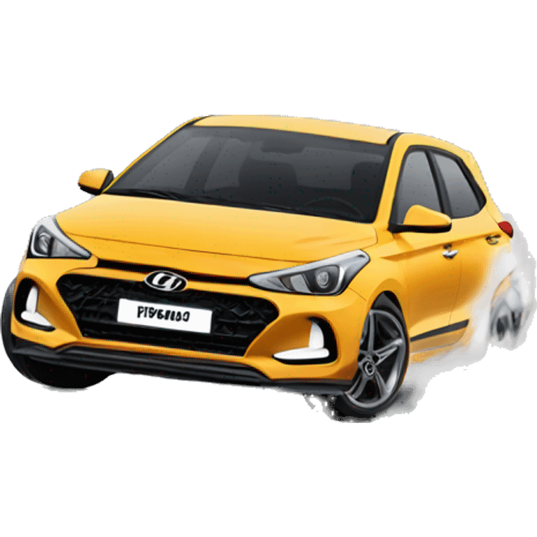 Hyundai i20 drifting  emoji