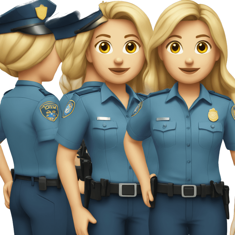 caucasian female police officer blue shirt emoji