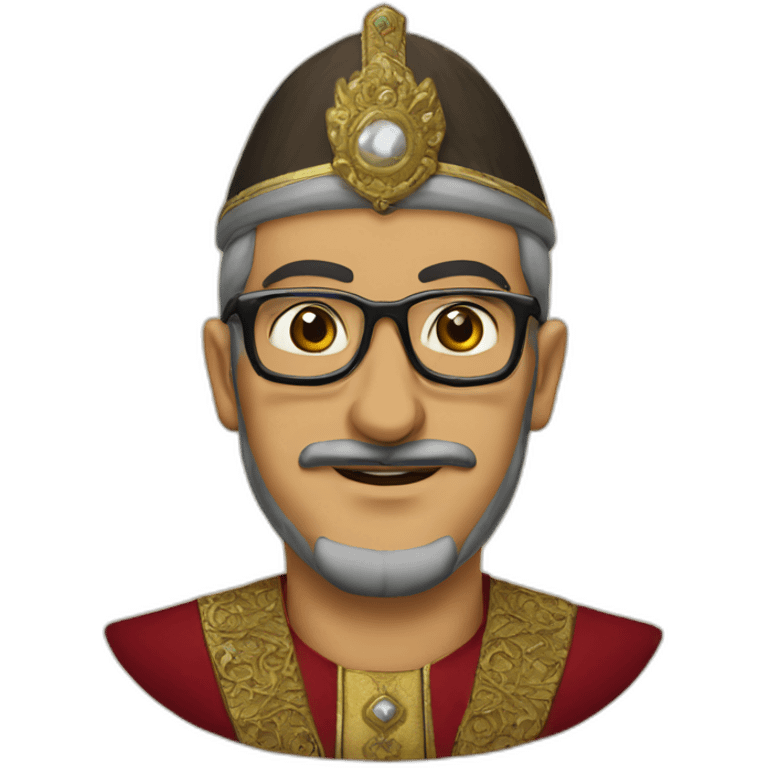 ottoman sultan wearing glasses emoji