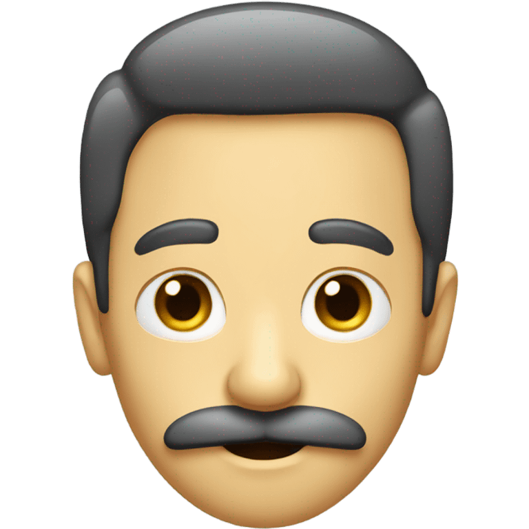 thin long mustache emoji