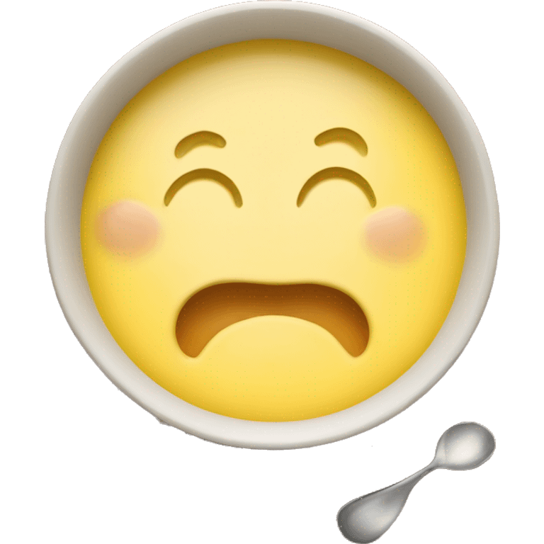 Hot yellow chowder soup emoji