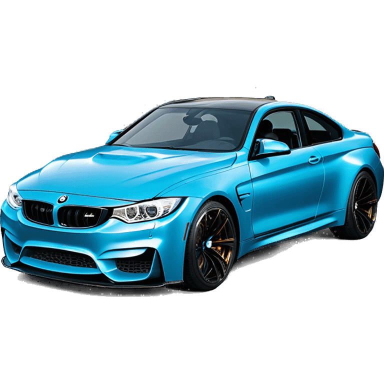 BMW m4 Yas Marina blue Fast emoji