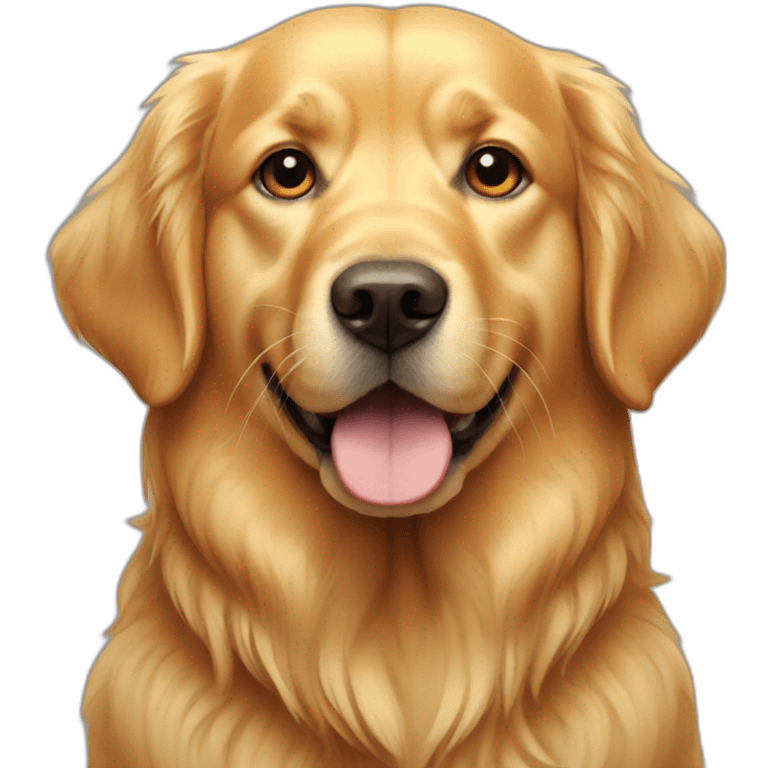 golden retriver dog emoji