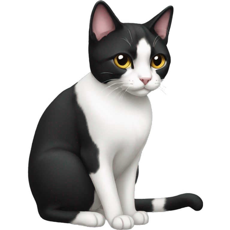 Tuxedo Cat Breed Full Body emoji