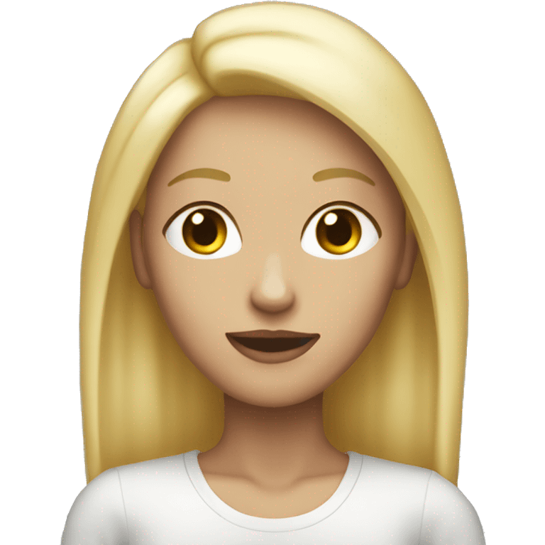 female blonde skinny legend emoji