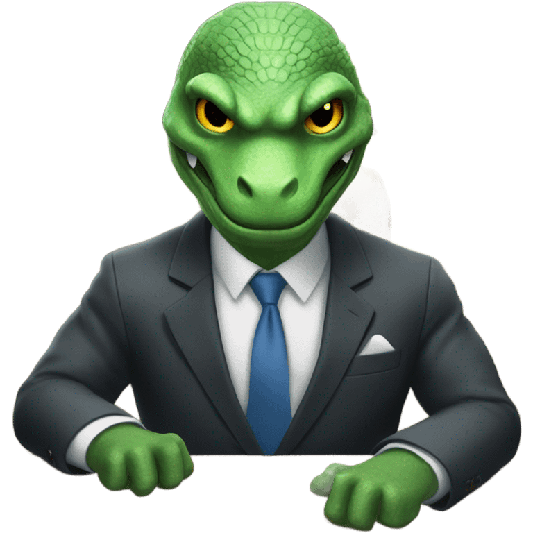 capitalist reptilian emoji