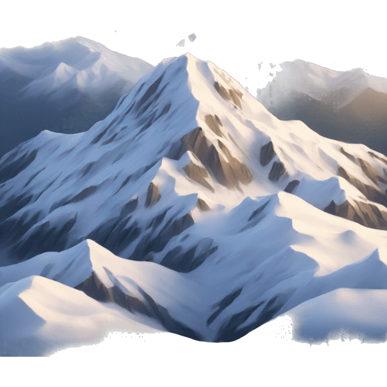 snowy winter mountain emoji