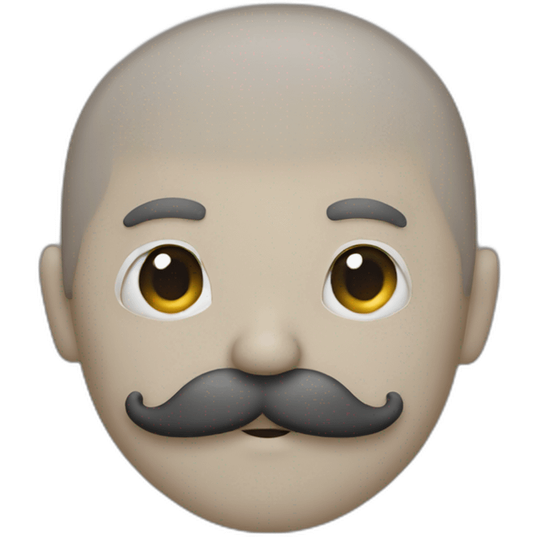 Squared mustache man emoji