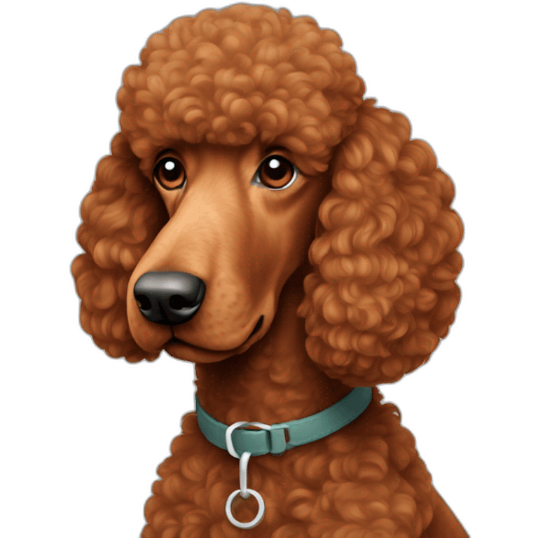 red standard poodle emoji