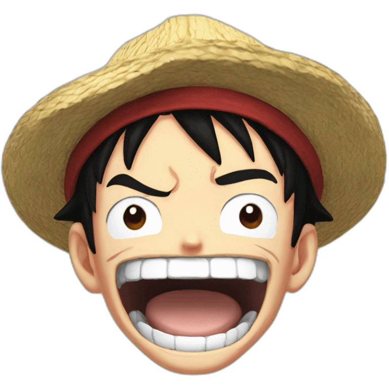 Luffy Gear 5 laugh emoji