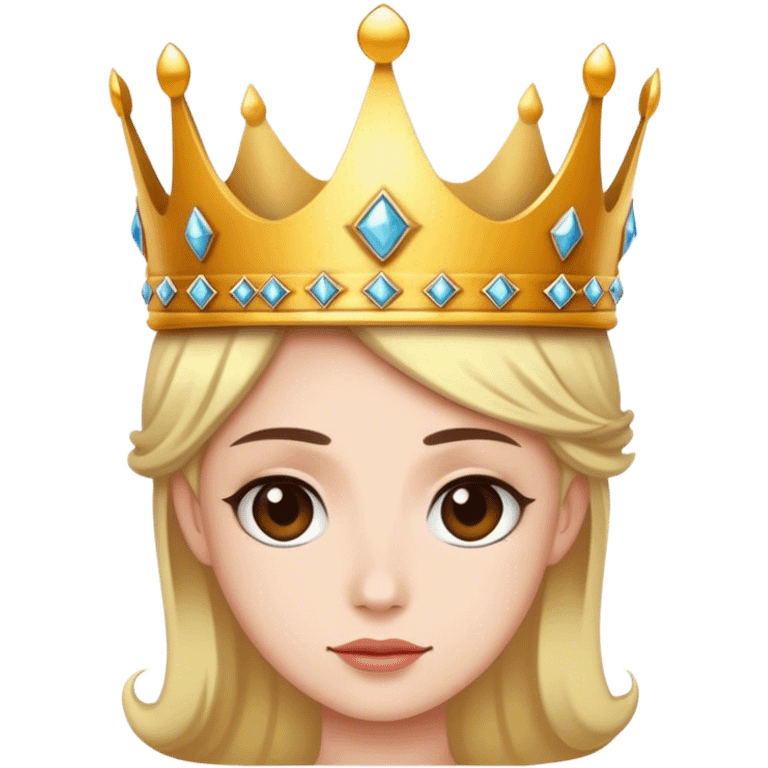 Wearing a crown emoji