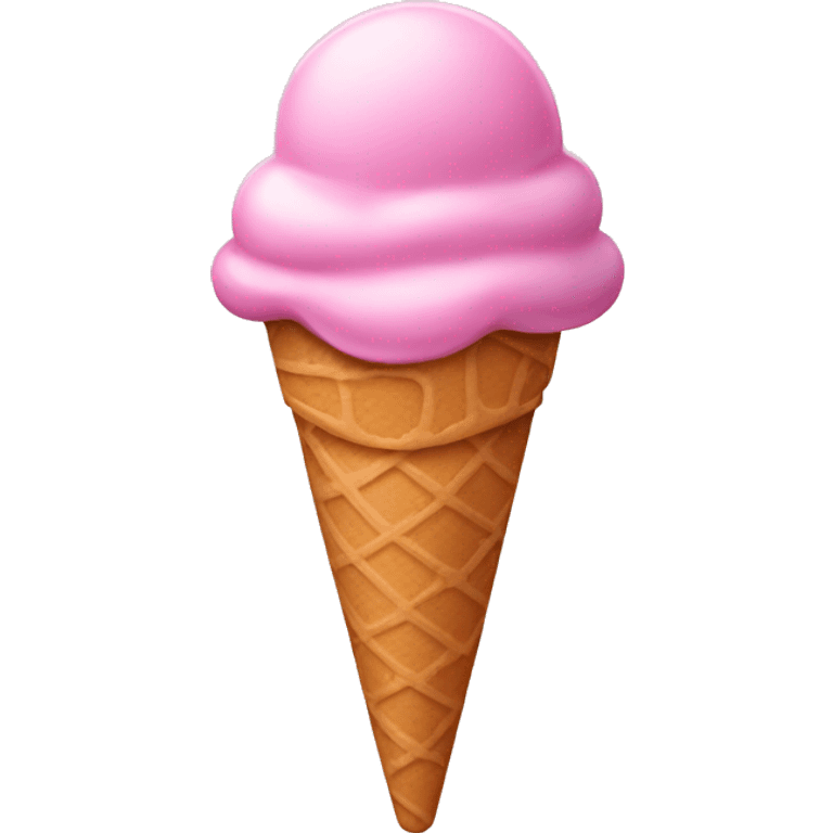 Ice cream pink emoji