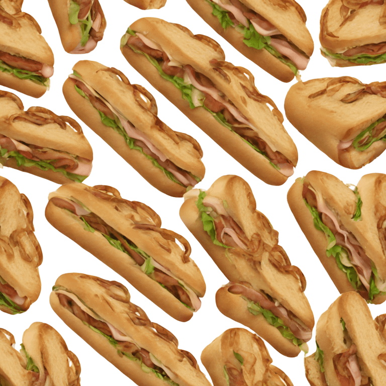 A sandwich made of worms  emoji