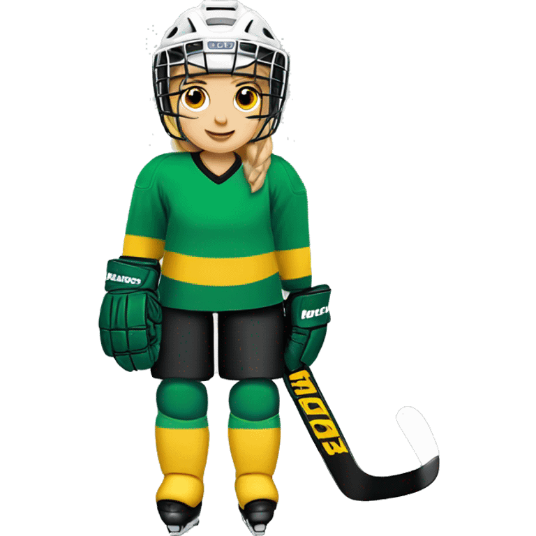 Hockey goalkeeper girl emoji