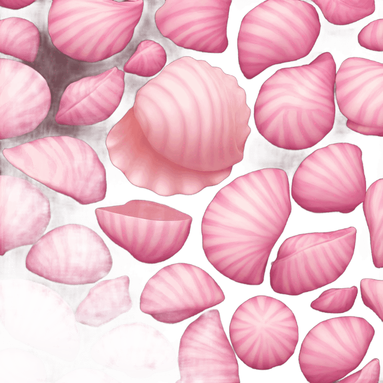 Pink shell  emoji