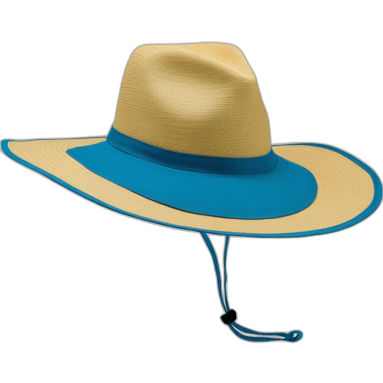 CHAPEAU TREKKING ANTI-UV - TRAVEL 100 - BLEU emoji