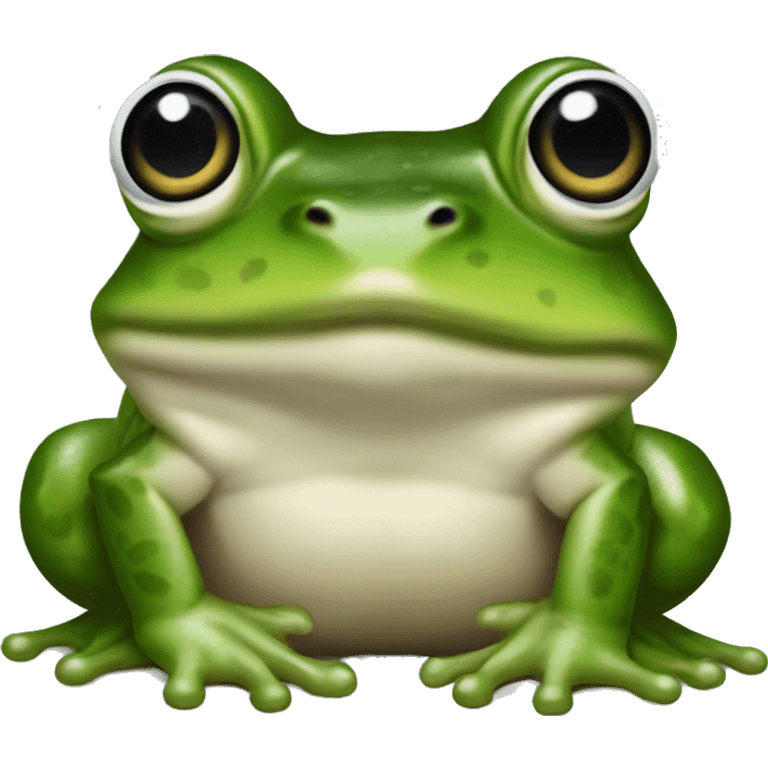 norteamericano bull frog emoji