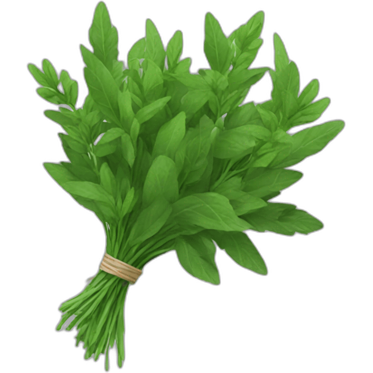 bouquet of green herbs emoji