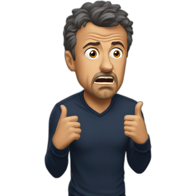 Shocked luis Enrique emoji