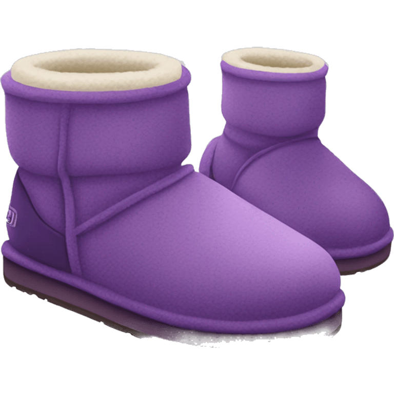 Purple Ugg slippers emoji