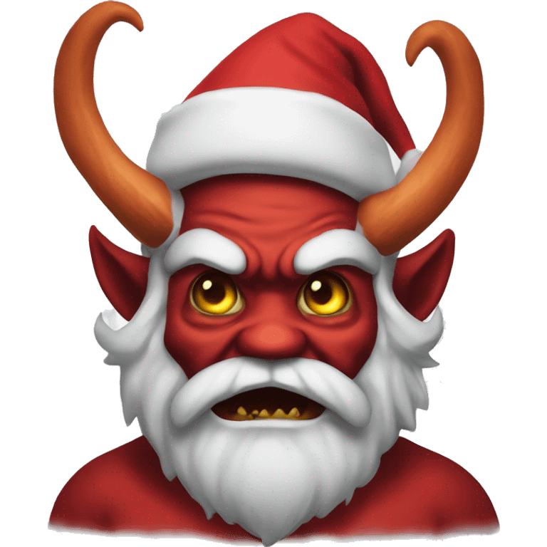 scary demon santa emoji