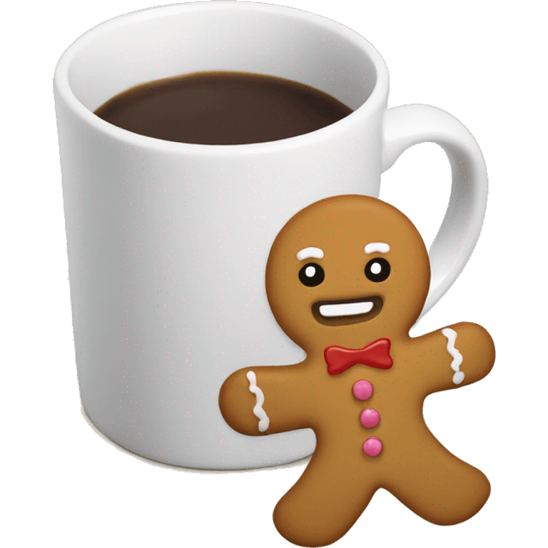 gingerbread man mug emoji