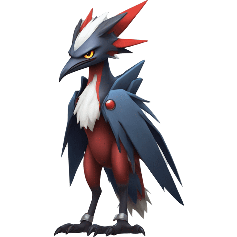 Edgy Cool Nargacuga-Noivern-Latias-Silvally-Pokémon Full Body emoji