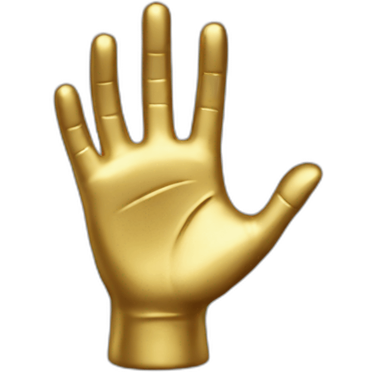 Hand gold  emoji