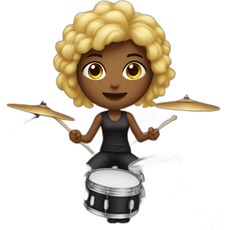 female drummer emoji