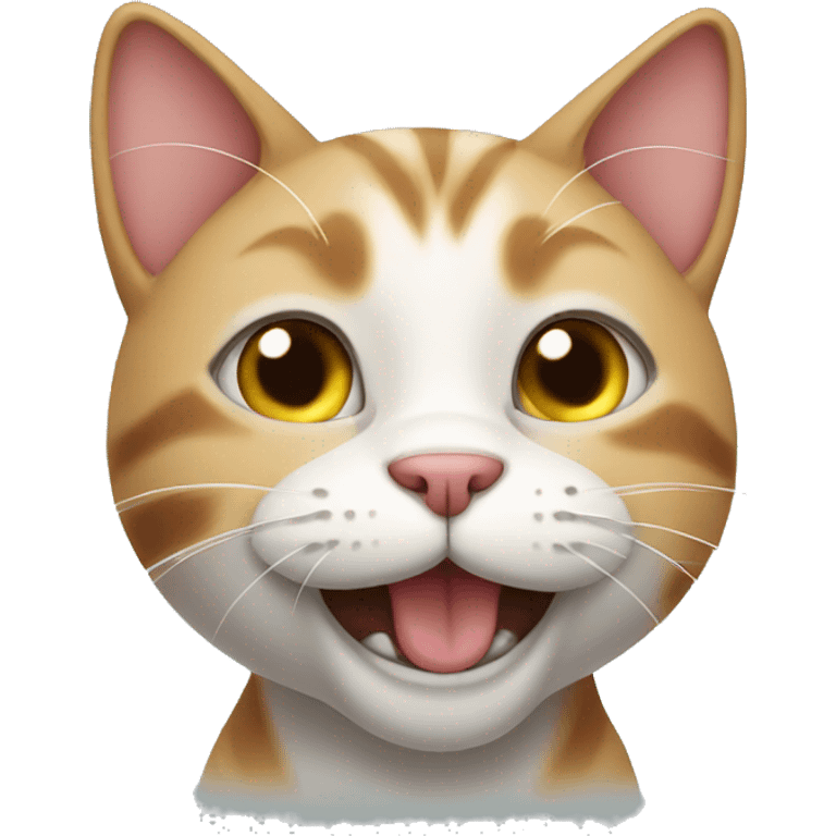 Cat happy emoji