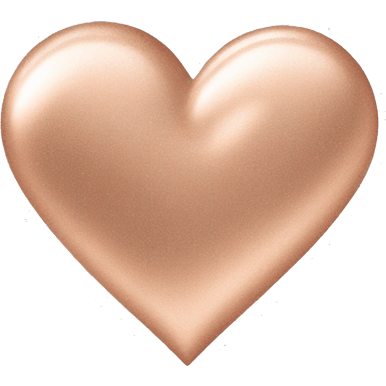 Rose gold heart emoji