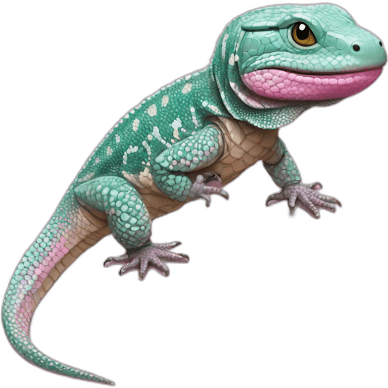 tegu lizard pink emoji