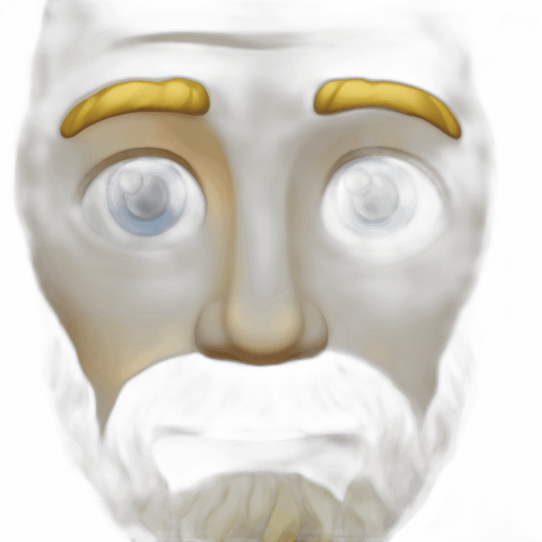 Autoportrait de Van Gogh avec les yeux bleus emoji